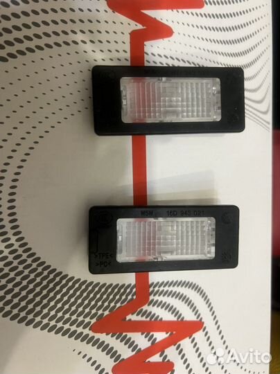 Фонари подсветки номера новые volkswagen polo 2012