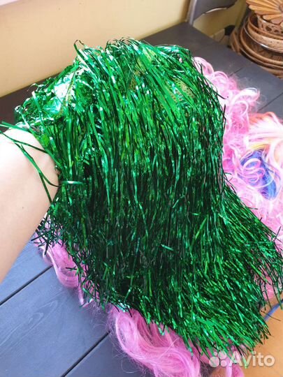 Парик карнавальный цветной (разные, в т.ч. мишура)