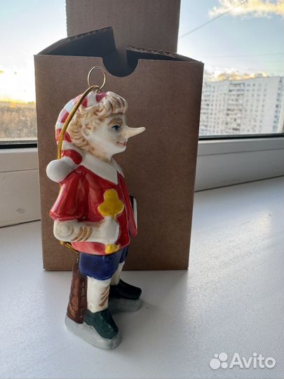 Елочные игрушки Лефортовский фарфор Буратино