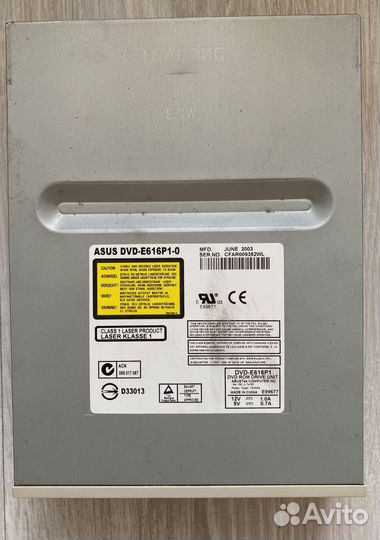 Приводы DVD/CD R/RW (Plextor, Asus, Nec, Sony)