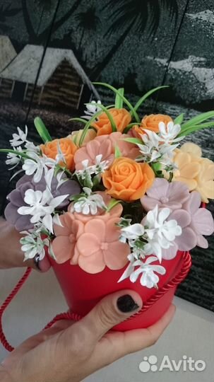 Букет цветов из мыла 