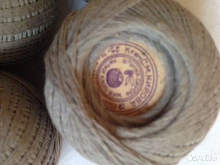 Нитки для вязания штопка Сирень