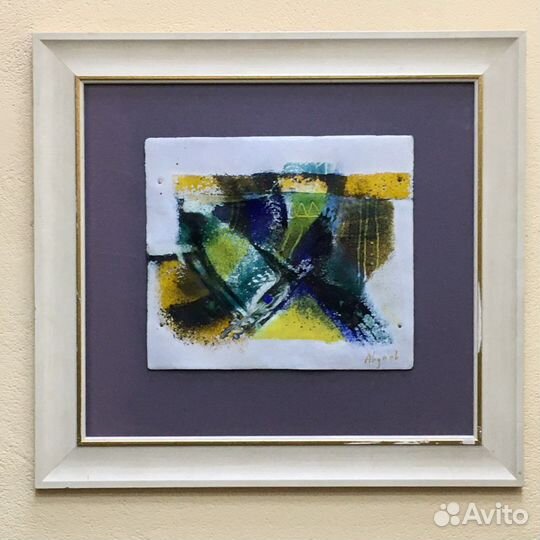 Картина ювелирная горячая эмаль на меди