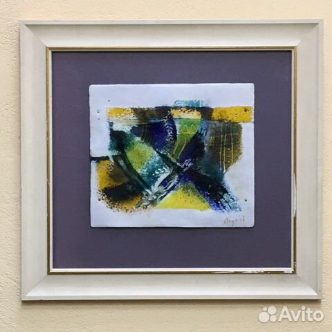 Картина ювелирная горячая эмаль на меди