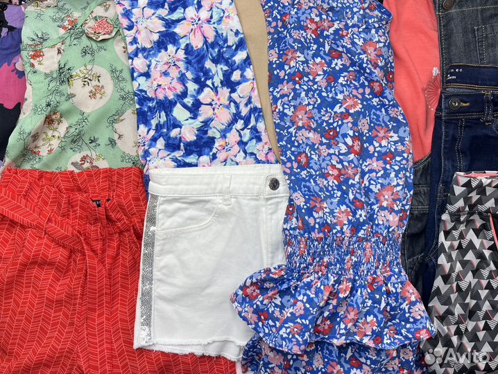 Пакет фирменных летних вещей для девочки 140-146