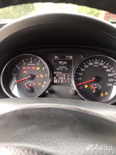 Nissan Qashqai 1.6 CVT, 2012, 212 000 км