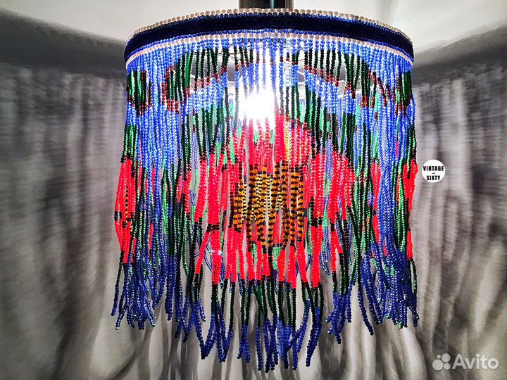Люстра из бисера винтаж, Чехословакия,60-70-е гг