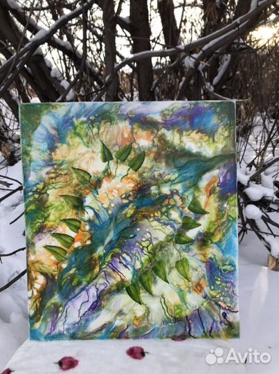 Картина Флюид Арт 35-40см