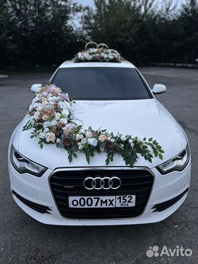 Свадебные украшения на авто