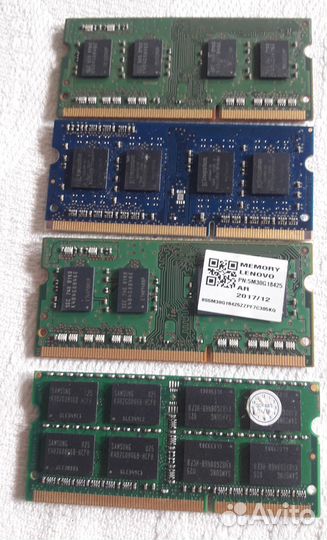 Ddr3l 4шт.х4gb 1600mhz для ноутбука