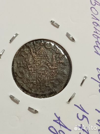 Шиллинг Вольный город Рига 1577 Серебро