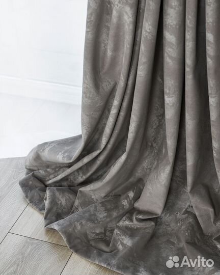 Шторы бархат Галатея оникс