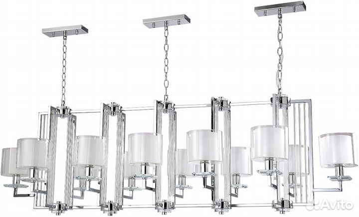 Crystal Lux nicolas SP12 L1600 nickel/white nicola