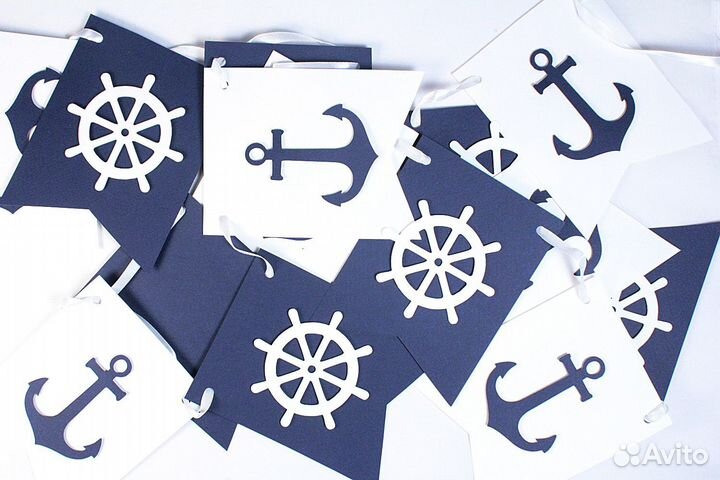 Гирлянда для праздника. Морская тематика