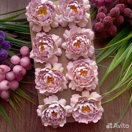 Цветы для скрапбукинга