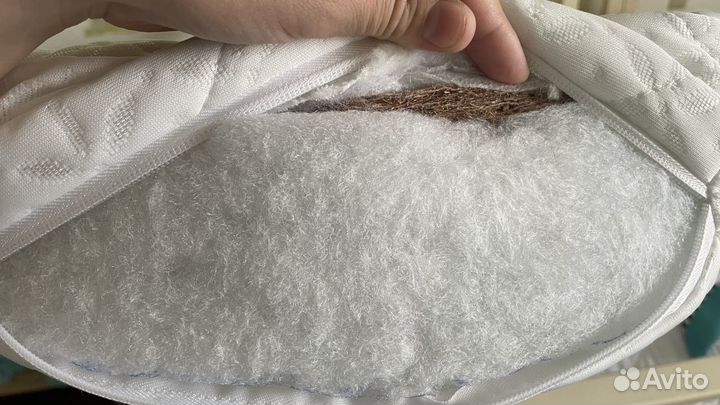 Матрас в круглую кроватку 75 см