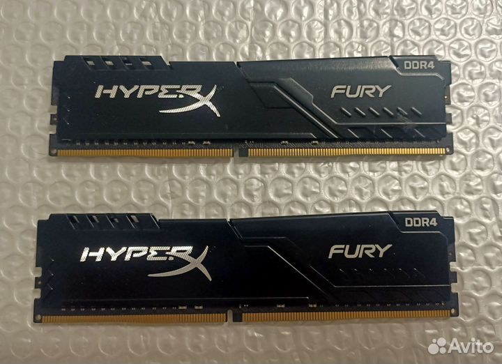 Оперативная память HyperX Fury DDR4 16gb 2666mHz