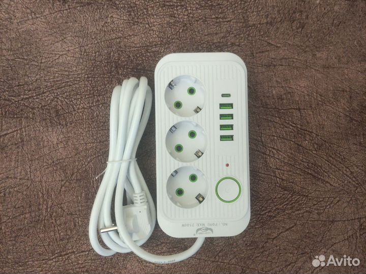Сетевой удлинитель (фильтр) с USB и Tupe-c