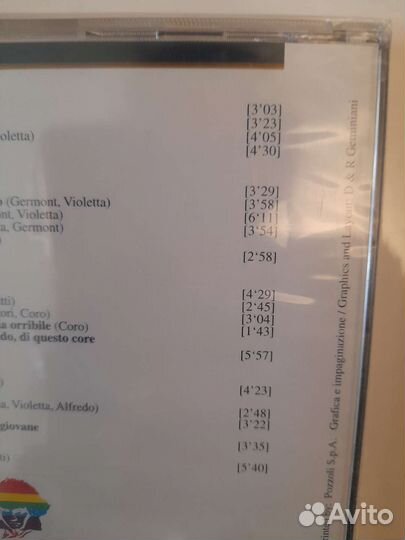 CD диск Верди куплен в Лондоне новый