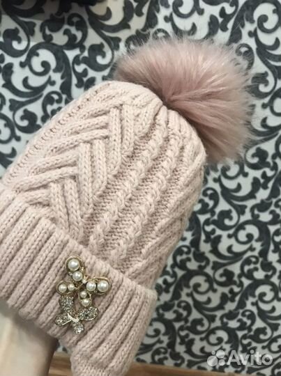 Шапка зимняя для девочки на 2 года