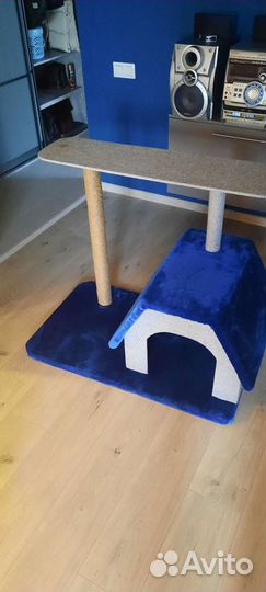 Когтеточка домик для кошки(собачий дом)