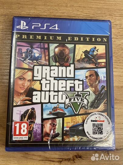 Grand Theft Auto V. Premium Ed для PS4 новый