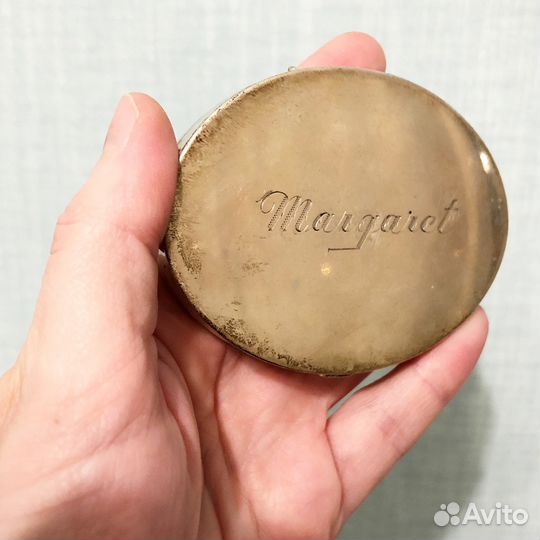 Пудреница винтажная