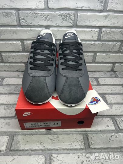 Кроссовки nike cortez air classic grey black