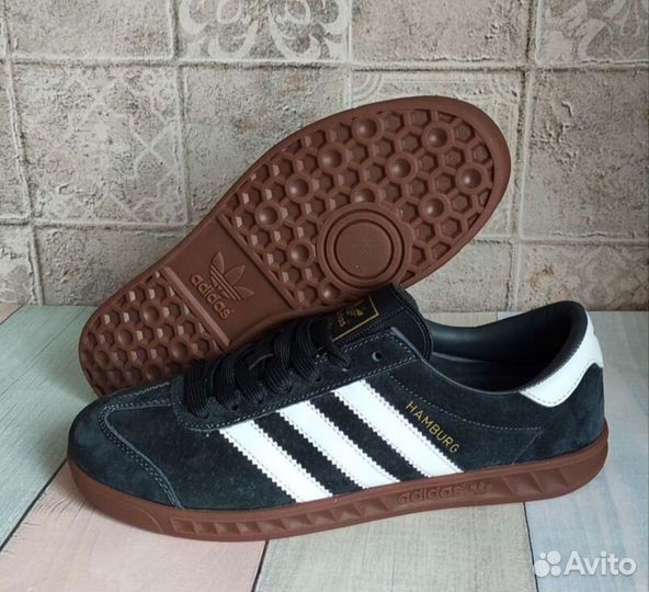 Кеды мужские замшевые adidas hamburg