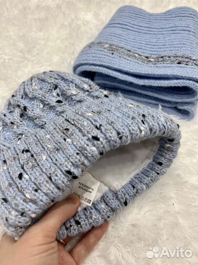 Женский снуд и шапка. новое