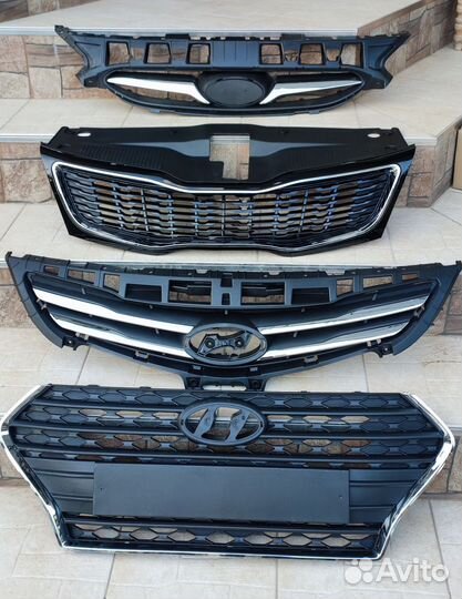 Решетка бампера Hyundai Solaris/Kia Rio