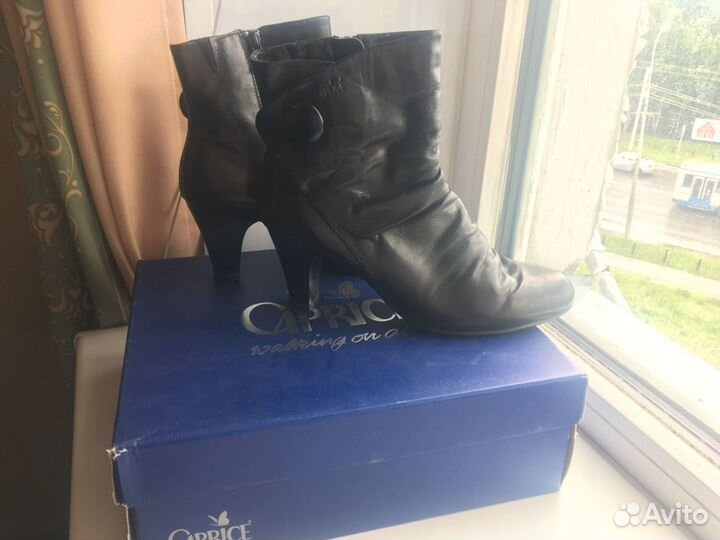 Полусапожки caprice, 38 размер, натуральная кожа
