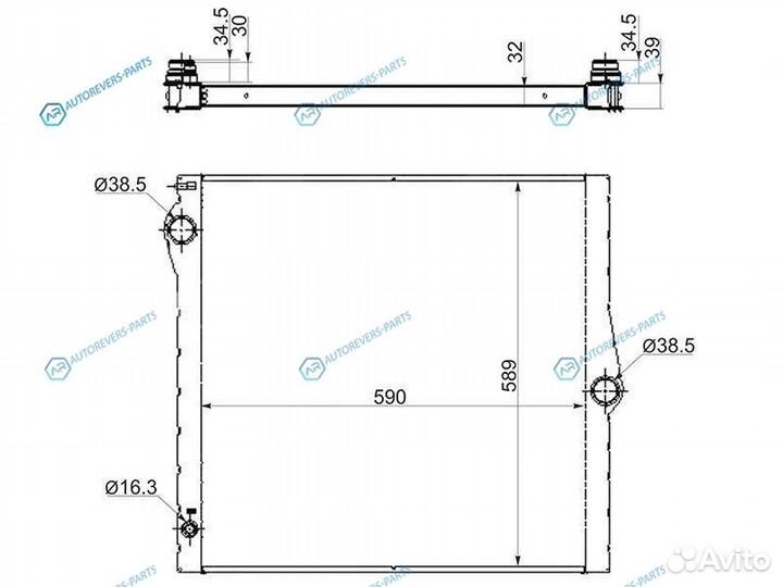 BW0010-07-1 Радиатор BMW X5 E70 3.04.8 07