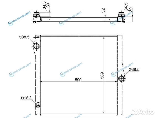 BW0010-07-1 Радиатор BMW X5 E70 3.04.8 07