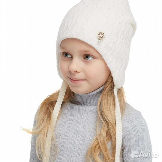 Шапка зимняя для девочки 52 54 новая