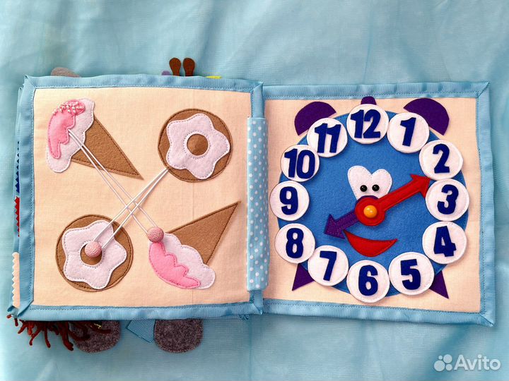 Развивайка книга из фетра