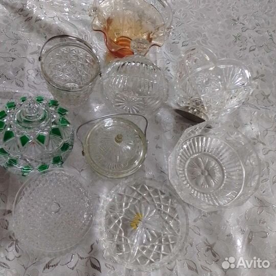 Салатница хрустальная СССР