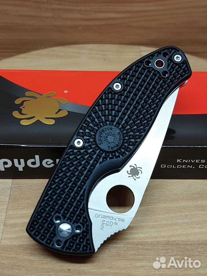 Нож складной Spyderco Tenacious чёрный