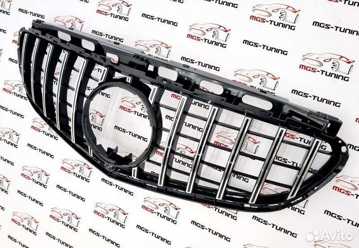 Решётка Mercedes E w212 хром для оригинала E63 AMG