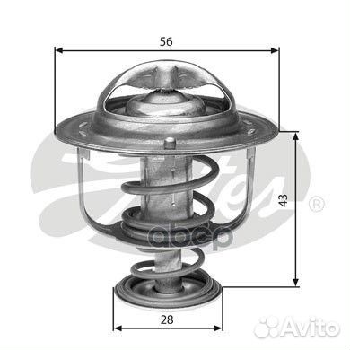 Термостат nissan CD20,mitsubishi 4 G 92,4 G 93