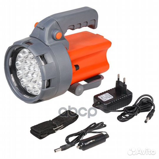 Фонарь аккум. прожектор LEDx19 со встроенной