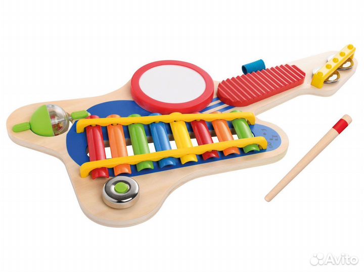 Деревянная игрушка гитара 6 в 1