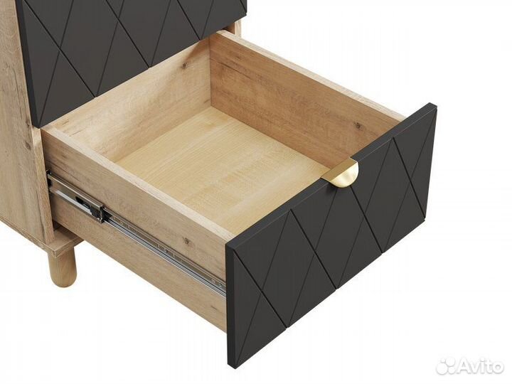 Тумба прикроватная Теджонс Diamond Grafit