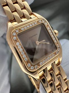 Новые золотые часы panthère DE Сartier оригинал