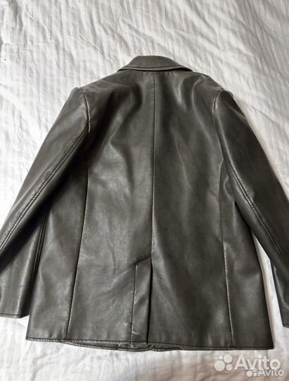 Пиджак lime из экокожи m