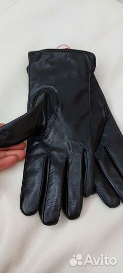 Зимние перчатки кожа козлика набивная шерсть