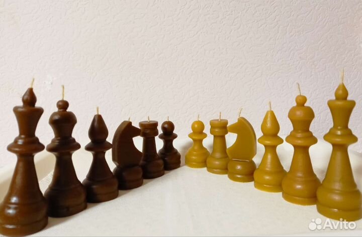 Свечи из пчелиного воска Шахматные Фигуры