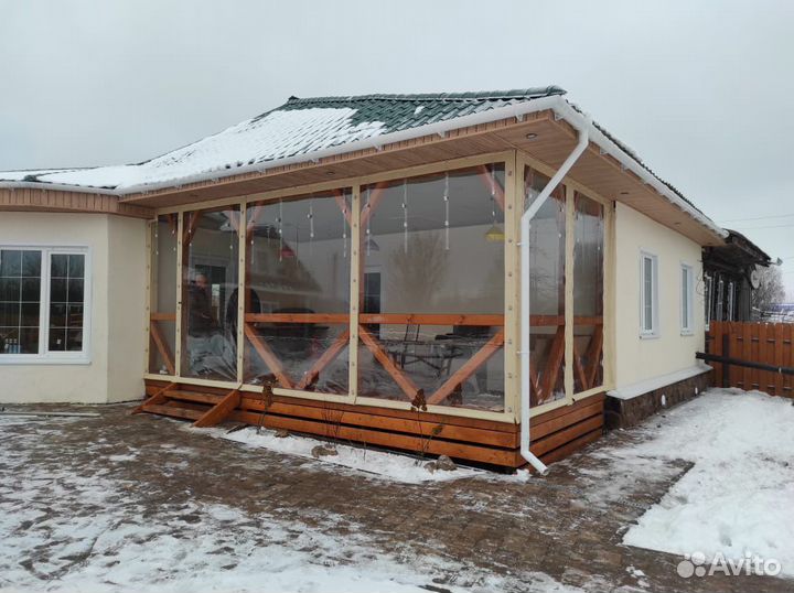 Мягкие окна для беседки и веранду