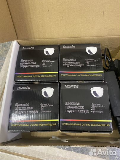 Комплект видеонаблюдения 4 камеры