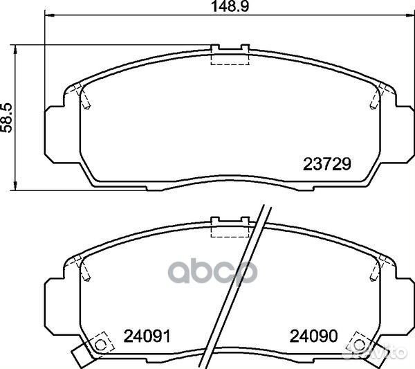 Колодки тормозные дисковые перед (PF-8614)